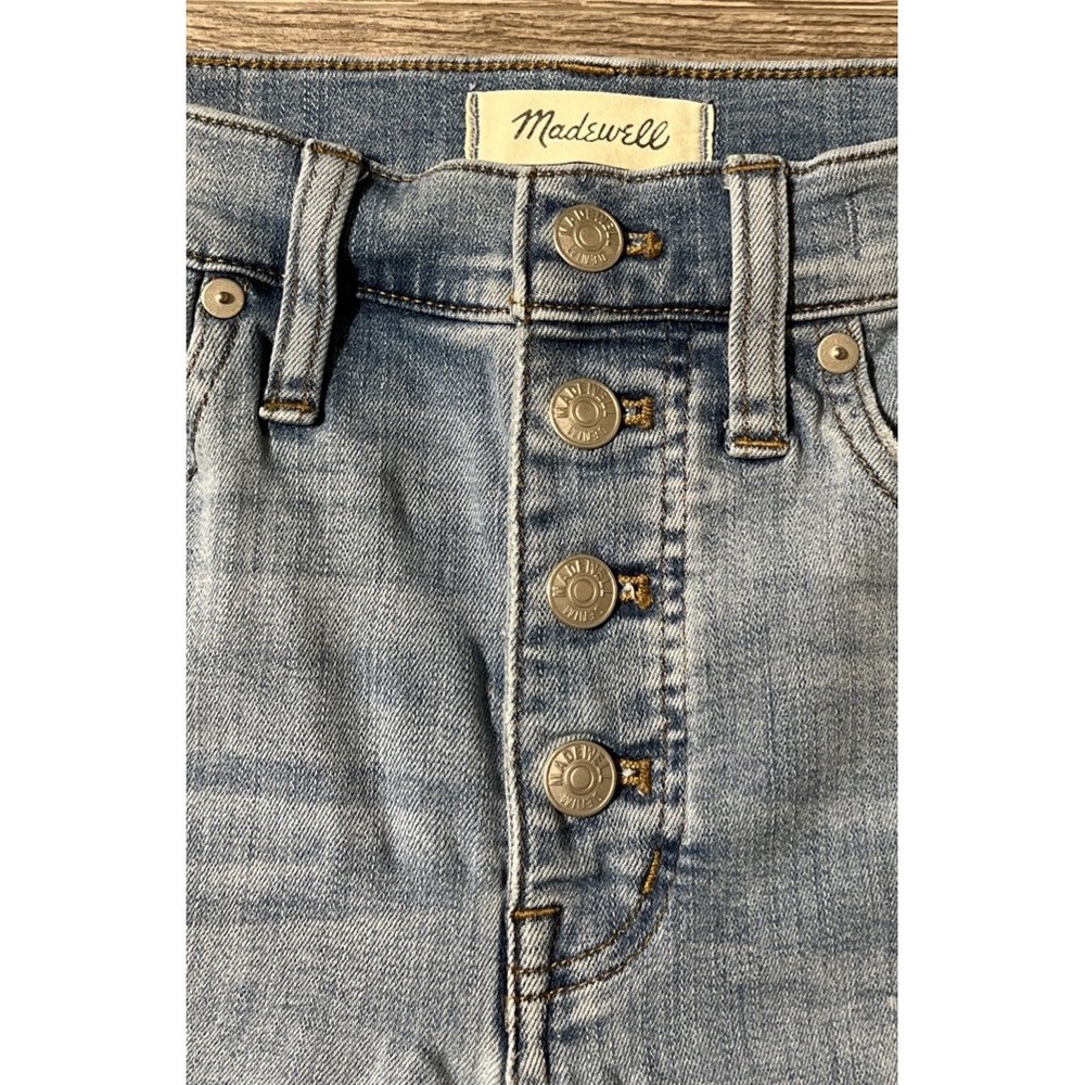 Madewell Women's Cali Demi-Boot High Rise Button Fly Cropped Jean‎ SZ 27 (28x26) - Picture 4 of 11